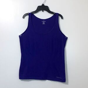 Calvin Klein | Women’s Purple Sleeveless Basic Stretch T Shirt Tank Top Blouse M